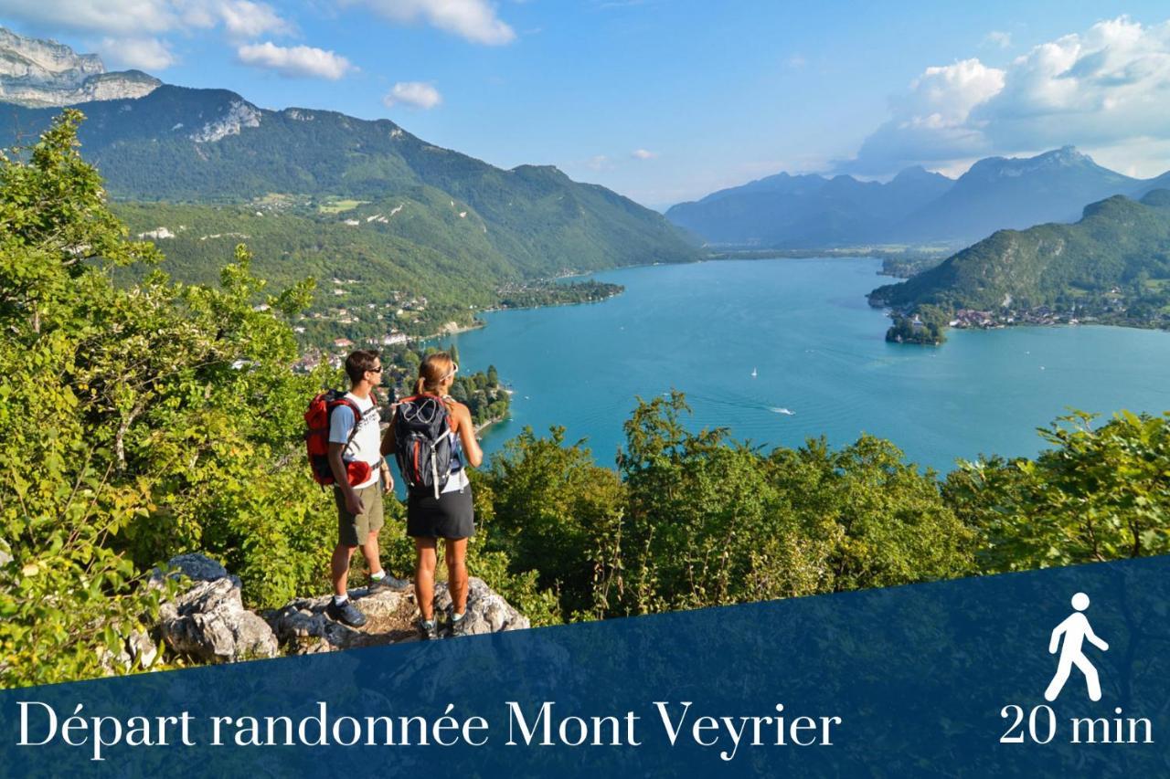 Homey Montaigne - New - A 1 Min A Pied Du Lac D'Annecy - 2 Balcons Prives - Appartement Avec 2 Chambres - Stationnement Gratuit Toute L'Annee Sauf En Ete - Juin A Aout Экстерьер фото